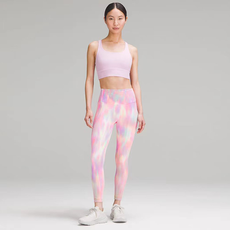European and American Amazon Cross-border Women's High Waist Tight Nylon Yoga Pants Women's Running Fitness Cropped Pants Quick-drying