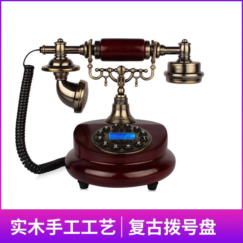 Jinshun Di Meiman Home Antique Telephone European Retro Living Room Bedroom Home Landline Old-fashioned Piano Paint Electric