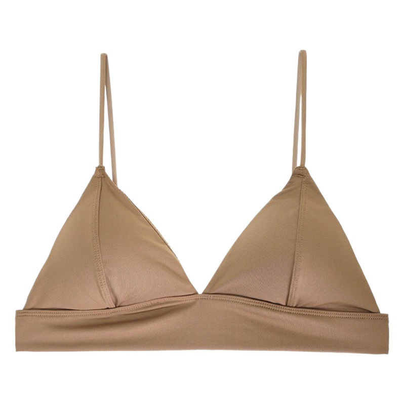 French Style Sexy Underwear Women's Thin Triangle Cup Bra Without Steel Ring
