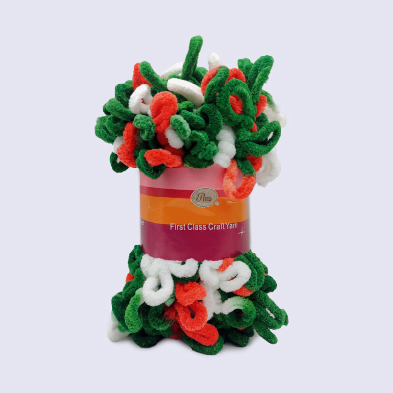 Picture of Loop Yarn Ear Yarn Medium-Thick Yarn for Hand Knitting DIY Pillows, Blankets, Scarves, Ice Yarn in Stock Wholesale