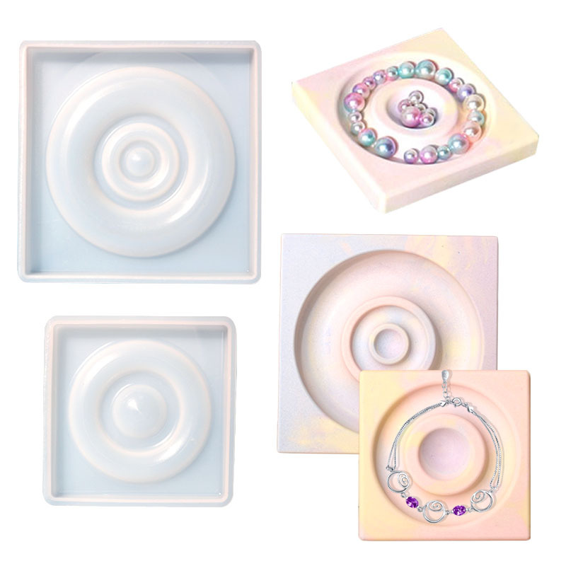 Picture of Deyi Yangyang DIY Jewelry Plate Glue Mold Aromatherapy Ashtray Silicone Mold Ins Cross-Border Supply