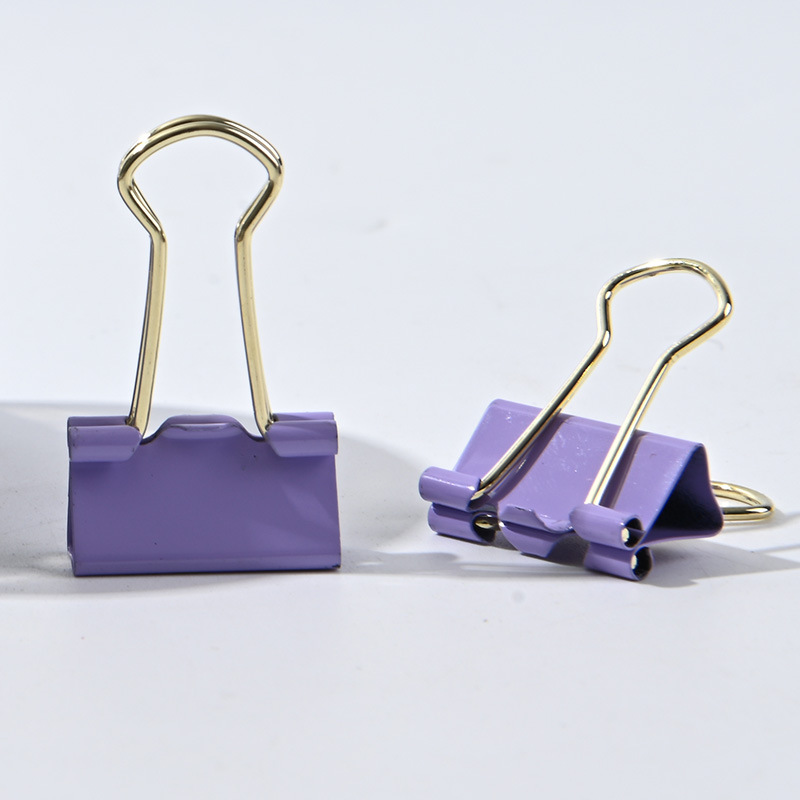 Picture of Cross-Border special color long tail clip small fresh dovetail clip hand account clip 32MM 25MM 19mm reverse tail clip wholesale
