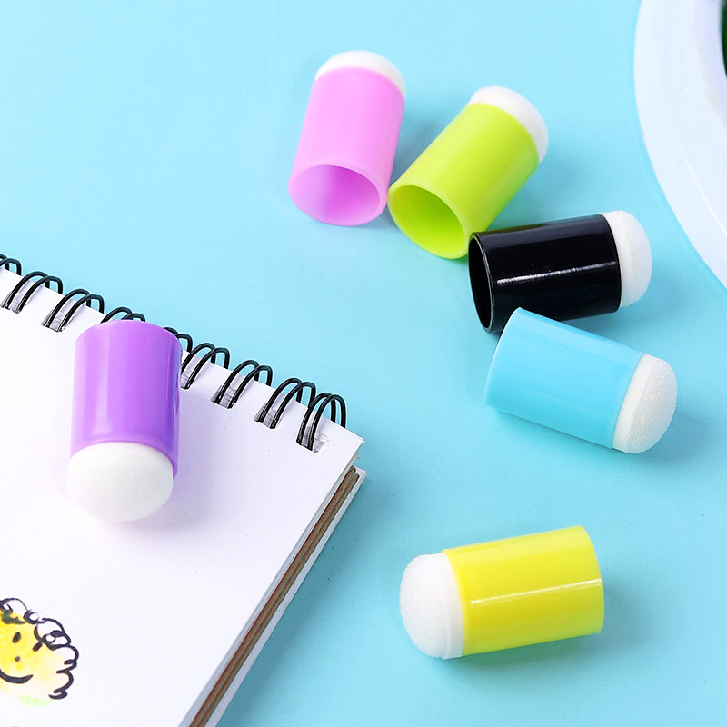 Picture of Children's Graffiti Finger Sponge Hand Account DIY Rubber Seal Painting Finger Cover Sponge Finger Painting Smear Painting Tools
