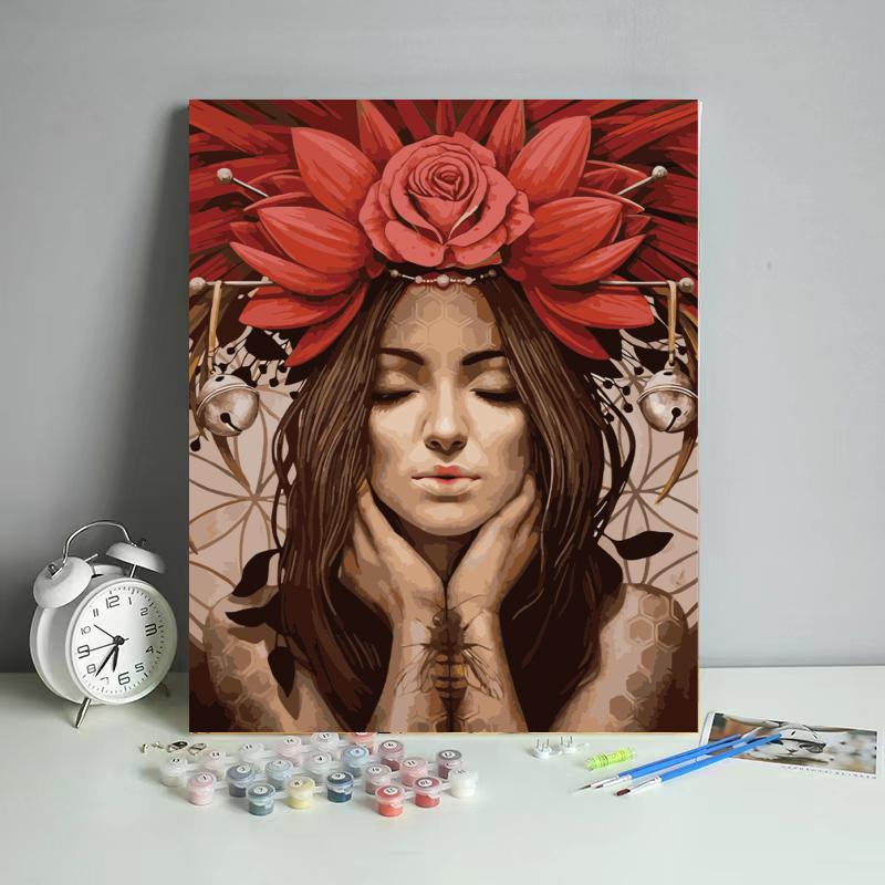 Picture of DIY Digital Oil Painting Factory Human Art Amazon Fba Batch Shopify Cross-Border Foreign Trade Wholesale