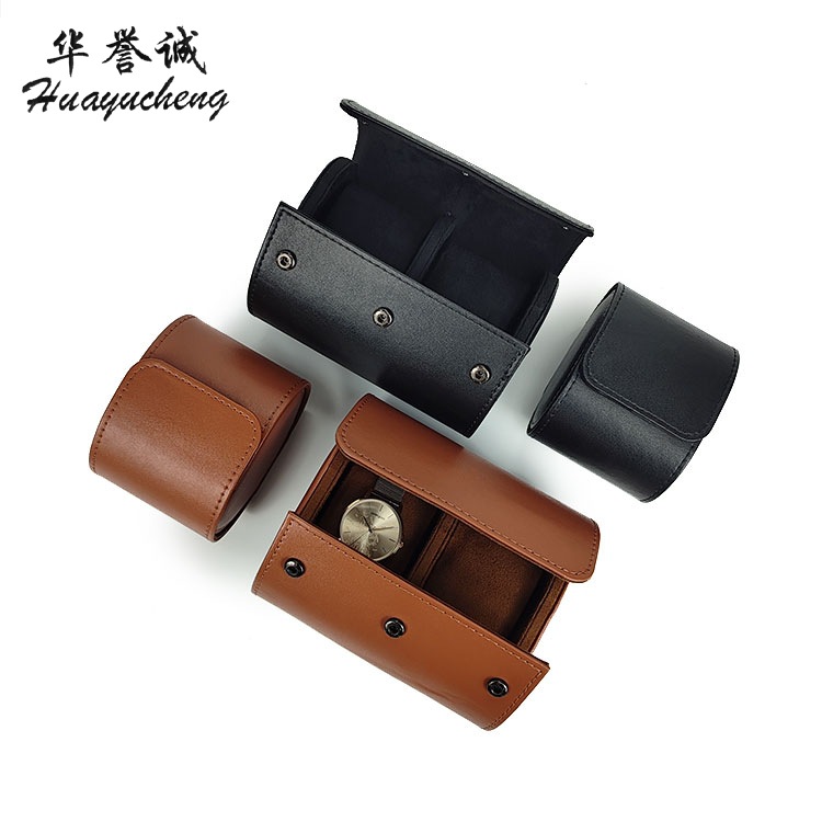High-grade leather watch roll travel portable multi-bit watch storage box wear-resistant jewelry watch box wholesale