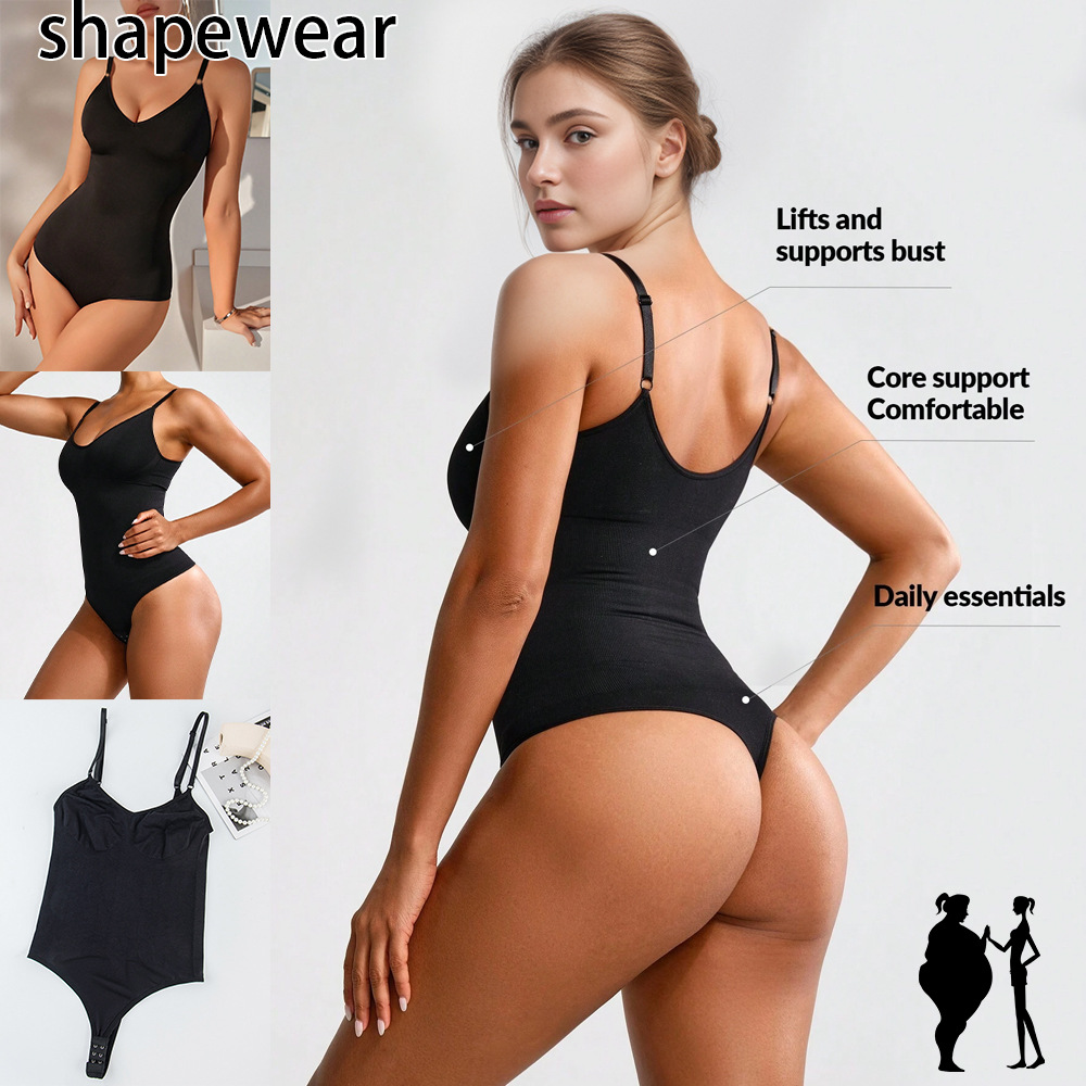 Cross-border Foreign Trade plus size Seamless Body Shaping Clothes Women's T-shaped Abdominal Pants Corset Slimming Corset