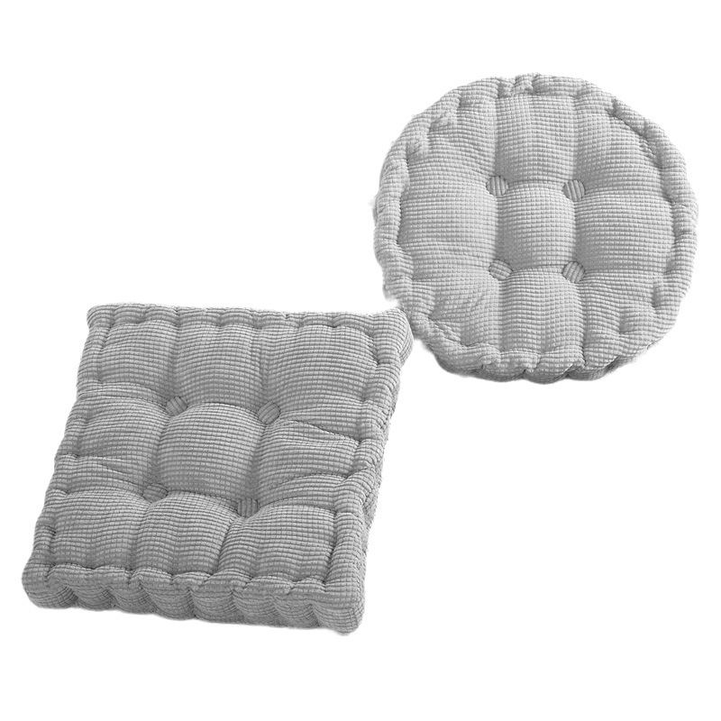 Picture of Manufacturer Wholesale Solid Color Corduroy Corn Kernel Cushions Japanese Square Round Chair Cushions Student Chair Cushions Futon