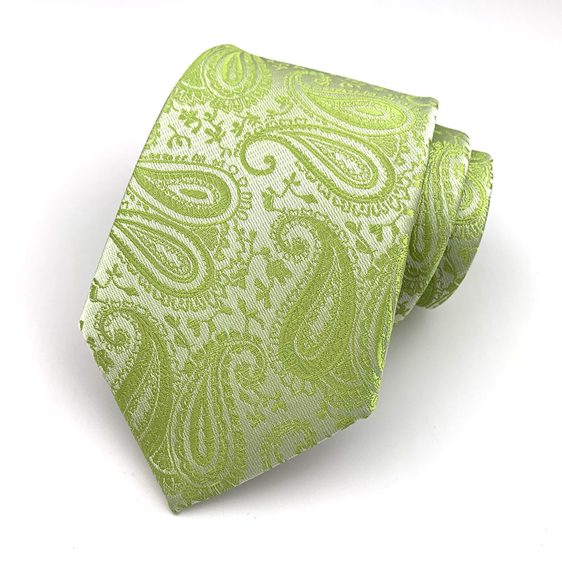 Picture of Tie Men's Polyester Jacquard Fabric Tie Cashew Flower Paisley 18 Color Men's Tie Factory Wholesale