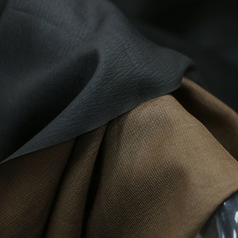 Natural Tussah Silk Jacquard Xiangyun Yarn Primary Color Fabric 88 Width Old Material Tussah Silk Fabric Simple and Elegant