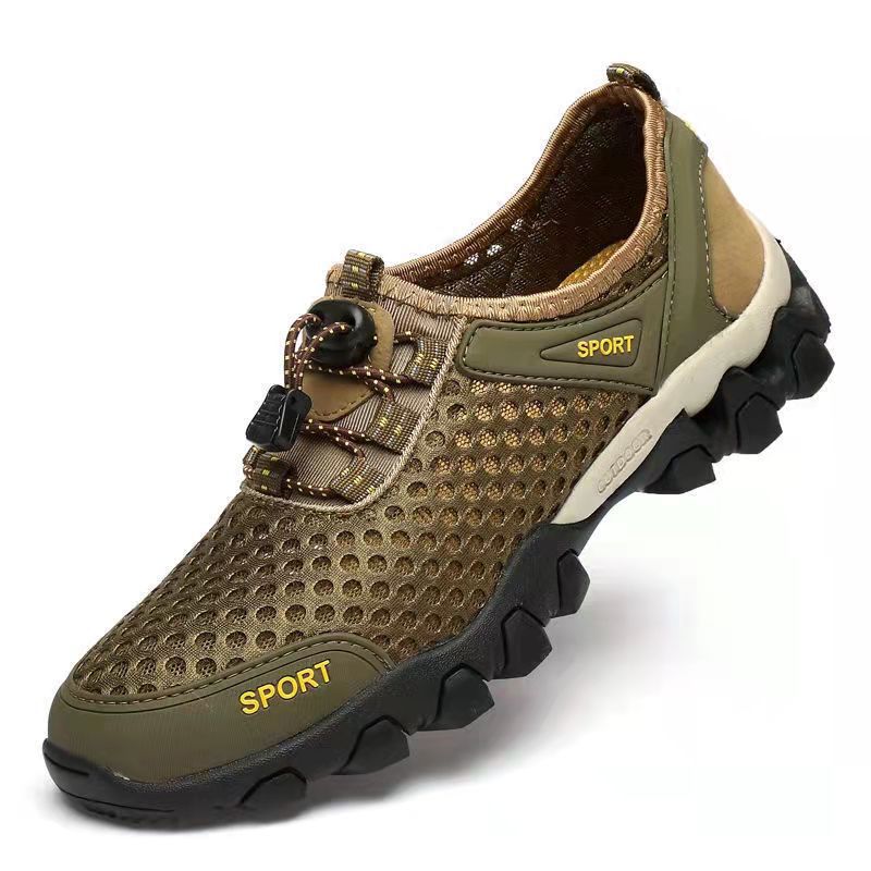 Picture of Summer men's shoes wading shoes outdoor breathable hiking shoes cross-border wholesale comfortable hollow mesh men's shoes