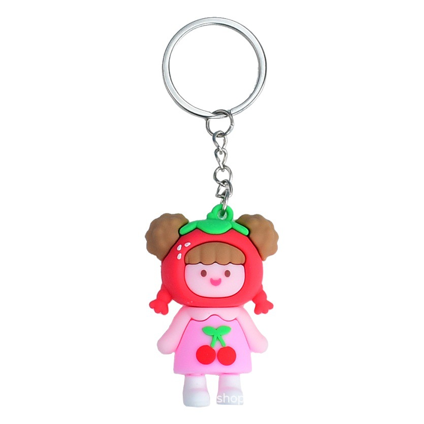 38 Goddess Festival small gift wholesale cute cartoon girl keychain pendant schoolbag ornaments kindergarten small gift