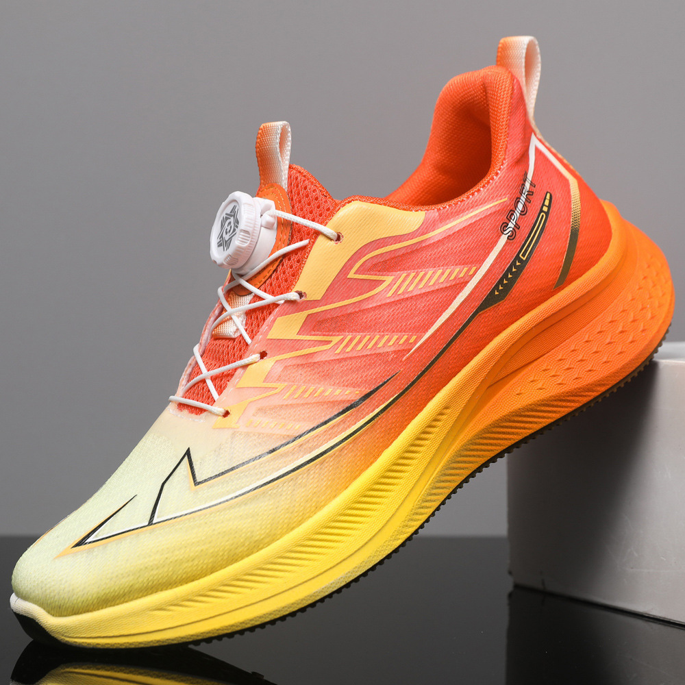 Fashion Button New Summer Breathable Mesh Sneakers 2025 New Running Shoes Lightweight Soft Sole Men's Casual Shoes