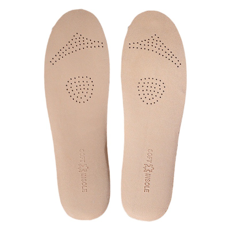 Sheepskin deodorant sweat-absorbent breathable latex insole genuine leather sports shock-absorbing non-slip insole thickened shit feeling wholesale
