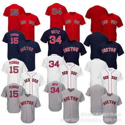 Wholesale Foreign Trade Jersey Red Sox Red Sox 50#34 David Ortiz jersey 2 baseball uniform