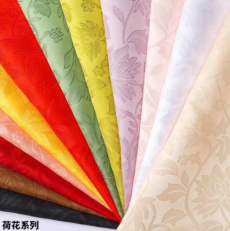 Original Jacquard Fabric for Bags, Lotus Texture, Dark Pattern, Spring and Summer Cosplay, Ancient Costume, Han Dynasty Jacquard Fabric
