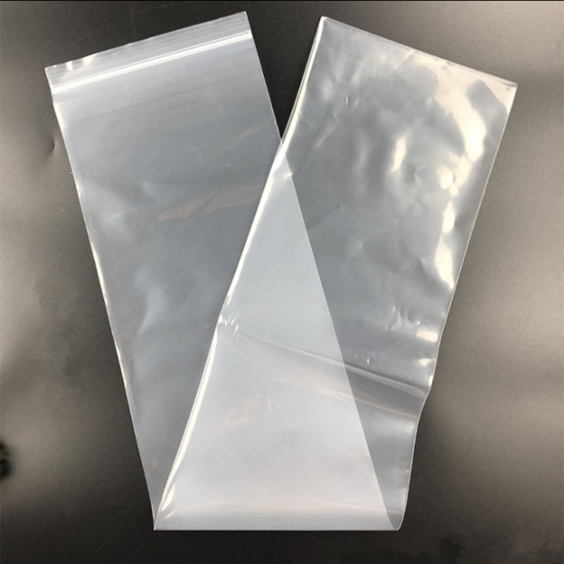 Picture of 1380cm rectangular self-sealing bag pe bone pulling bag plastic sealing mouth plastic bag slender irregular packaging bag