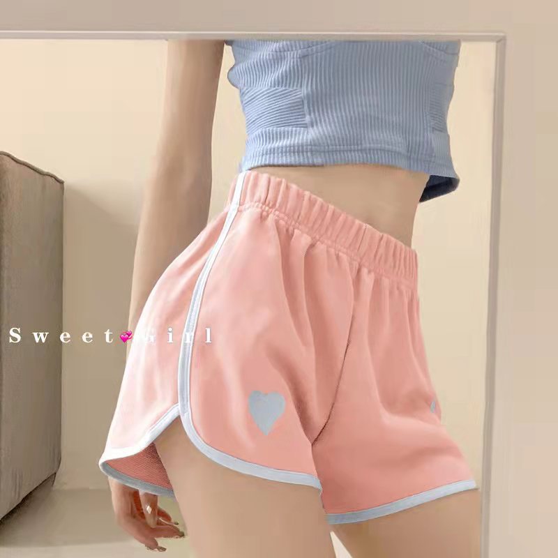 Picture of Love Wide Leg Pants Women's Summer Thin High Waist Slimming Fashionable Outer Wear Running Shorts Loose Casual Hot Pants
