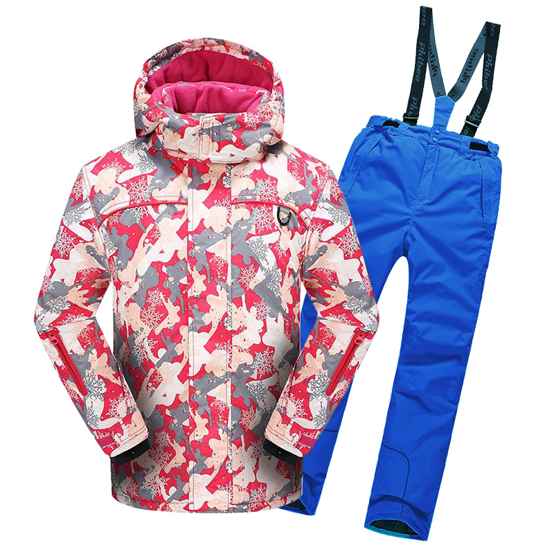 Picture of Cross-border e-commerce Phoebe Elephant Children's Ski Suit Warm Jacket Outdoor Thickened Waterproof for Boys and Girls
