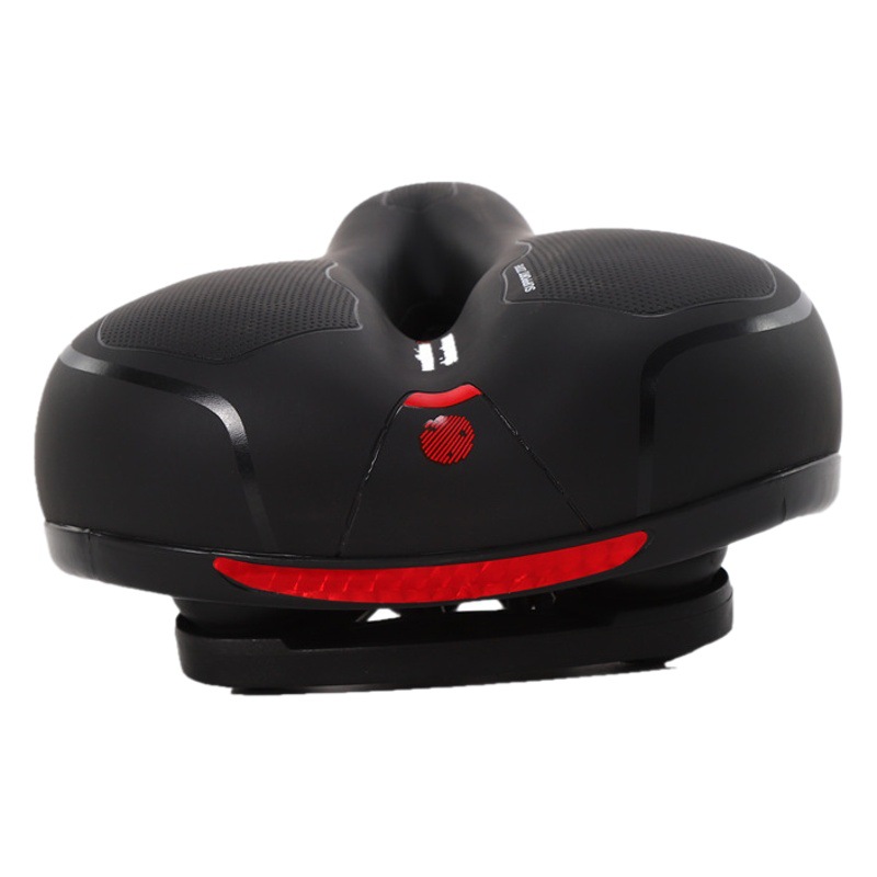 With taillight seat cushion mountain bike seat cushion bicycle big butt widened soft saddle comfortable seat accessories