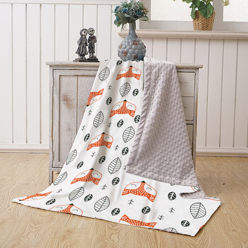 Picture of Baby Blanket Autumn and Winter Baby Blanket Coral Fleece Air-conditioning Blanket Bean Blanket Swaddling Children's Blanket Blanket