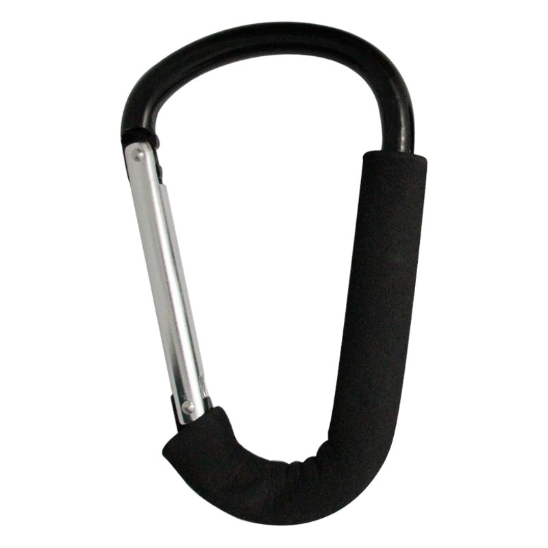 Picture of Hebrew eve12 * 160 black shoe buckle aluminum alloy labor-saving pulley shoe buckle factory supply