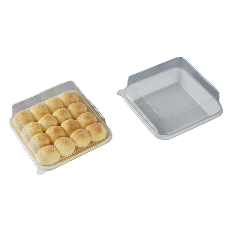 Triangle Mousse Cut Box Tiramisu Lasagna Cake Japanese Disposable Transparent Baking Baking