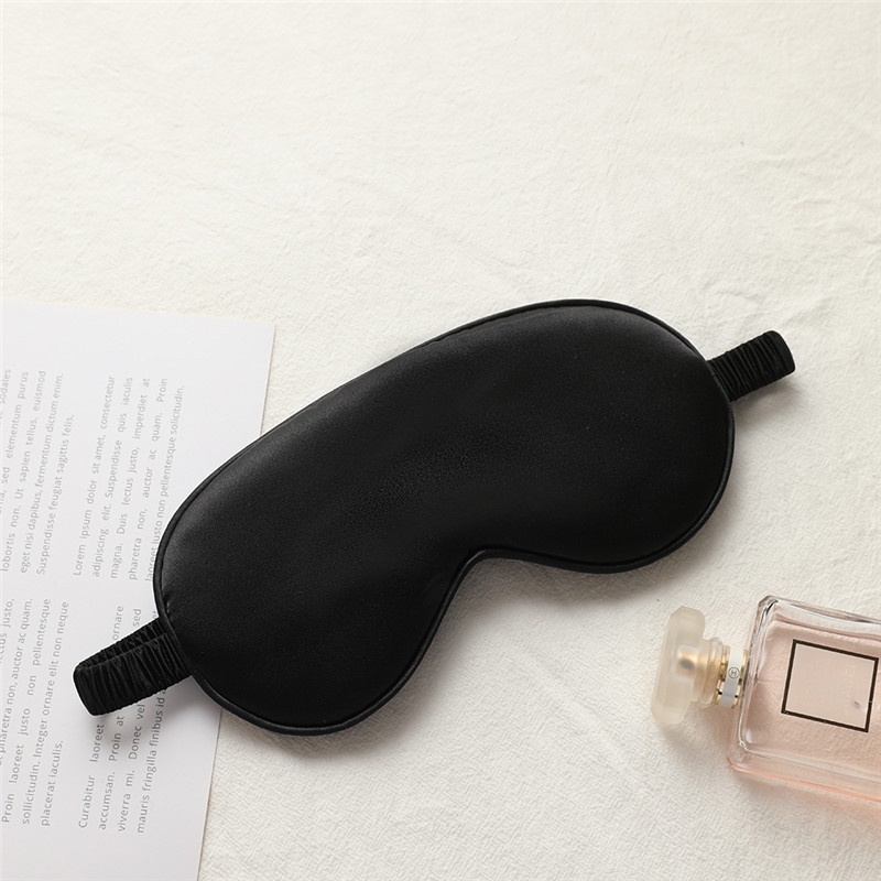 Picture of New double-sided artificial silk eye mask sleep elastic travel lunch break eye mask printed aviation eye mask wholesale