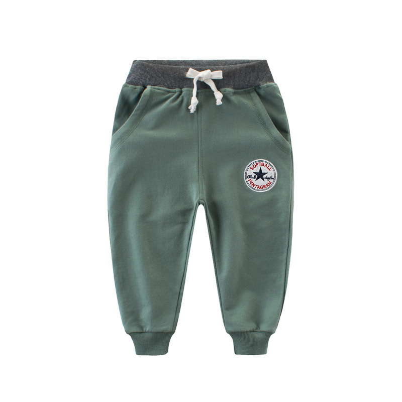 Picture of Fashionable Kidsren's Clothing Autum New Products 2024 Kidsren's Korean Style Sports Pants Summer Boys' Long Pants One Piece Consignment
