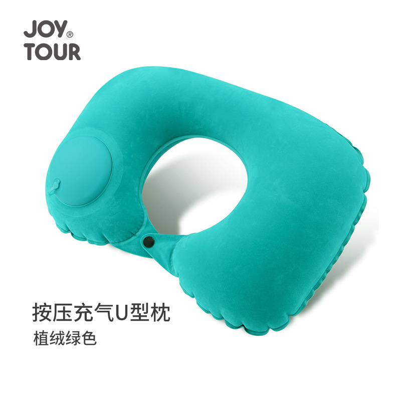 Picture of Neck U-shaped Pillow Inflatable U-shaped Pillow Women's Cervical Pillow Travel Portable Manual Pressing Inflatable Pillow Aircraft Pillow