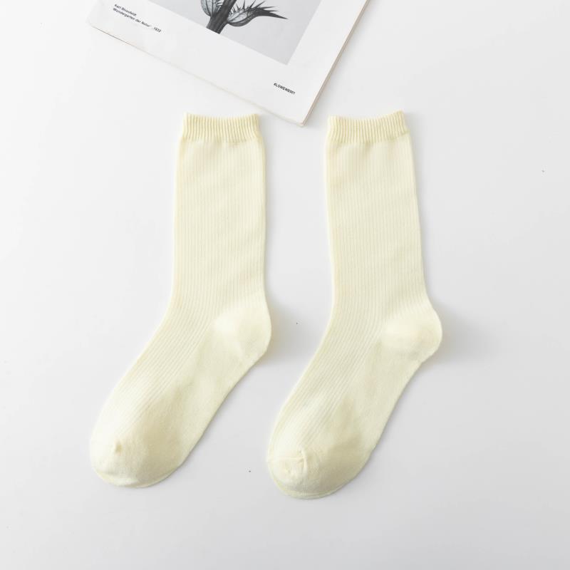 Picture of Spring and summer women's socks solid color dopamine color tube socks Zhuji pile socks ladies candy color socks cotton socks