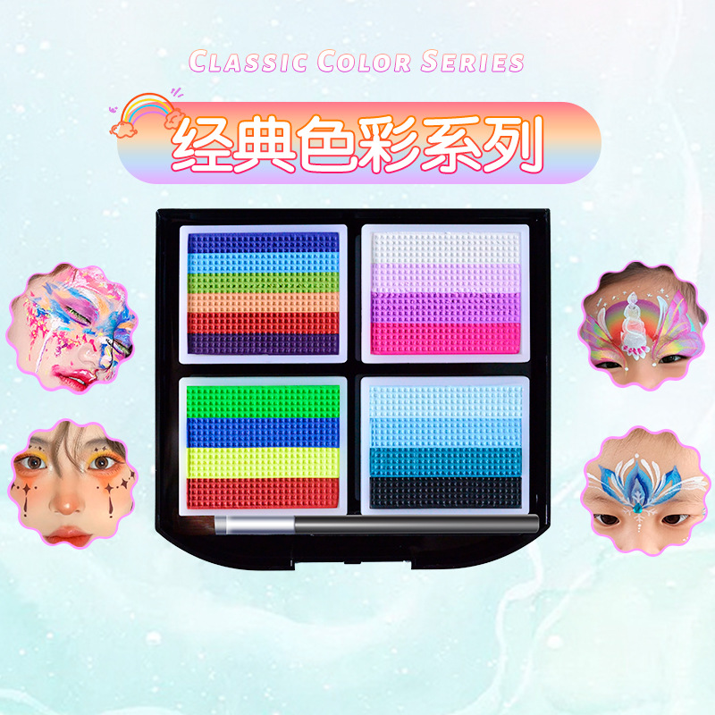 Picture of Children's Human Face Painting suit Festival Comic-Con Makeup 3D Painting Pigments Water-soluble Washable Pigments