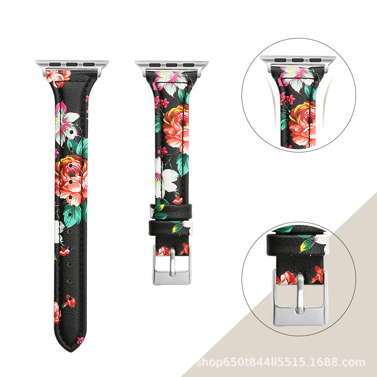 Picture of Suitable for Apple Watch Strap Leather Small Waist appleiwatchs1098765ultra Thin Strap Autumn and Winter