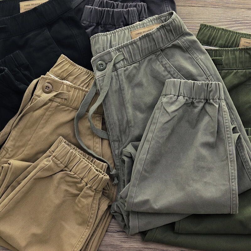 2021 Work Clothes Pants Men's Wear-resistant and Dirty-resistant Welder's Clothing Foot Trendy Brand Labor Protection Pants Summer Overalls Pants X20