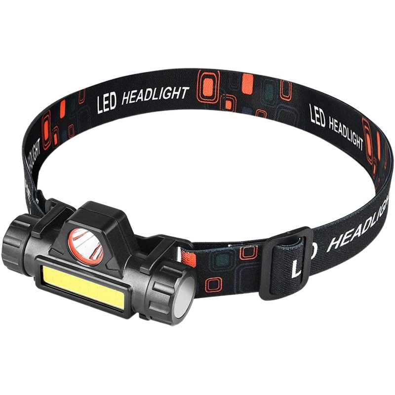 led strong light headlight Mini Rechargeable small waterproof astigmatism cob headlight outdoor night fishing light multifunction headlight