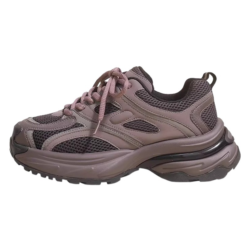Sports Shoes Summer Women's Thin Thick-Soled Dad Shoes Women's 2025 Casual Shoes Versatile Running Shoes Women's Shoes Lightweight