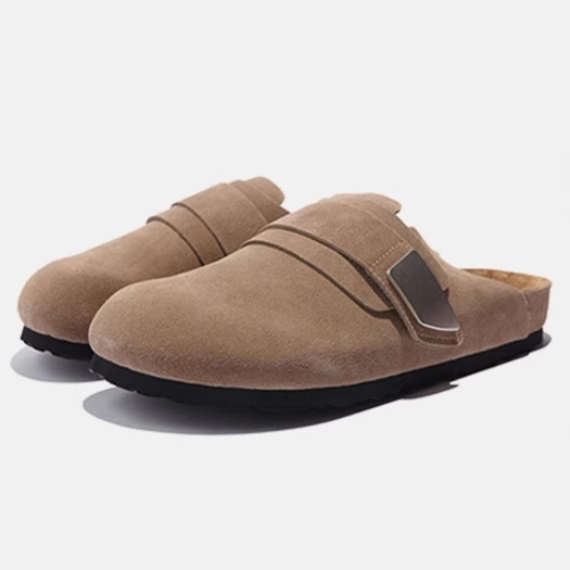 Couple Style Baotou Birkenstock Slippers for Women to Wear Outside 2024 New Summer and Autumn Slip-On Half Slippers Thick-Soled Birkenstock Shoes