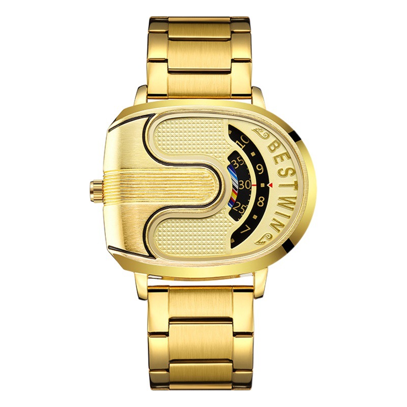Foreign trade cross-border wholesale men's watches men's fashion doctoral BESTWIN gold U-shaped fashion men's watches wholesale