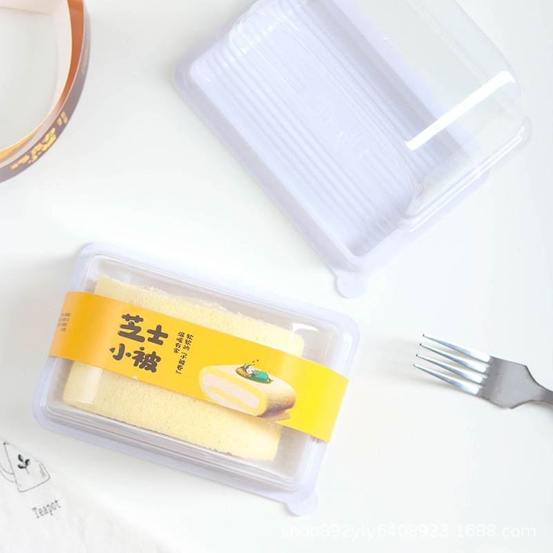 Net Red Cheese Quill Cake Roll Packaging Box West Point Mousse Matcha Chocolate Quill Cake Roll Baking Box