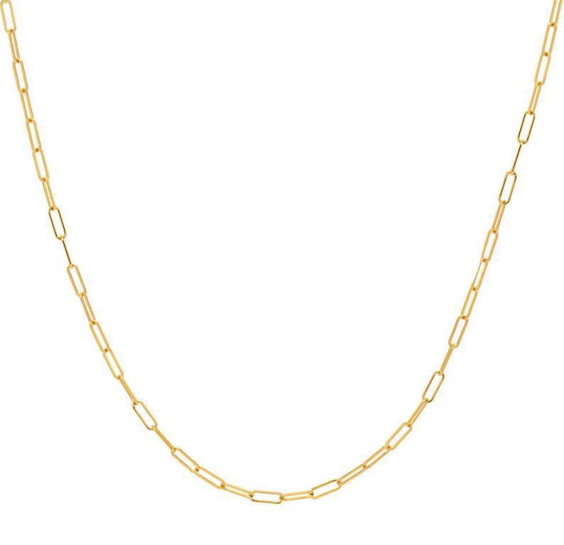Picture of INS Cool Style Simple Gold Chain Fashionable Stacked Belt All-match Copper Gold-plated Short Necklace Choker