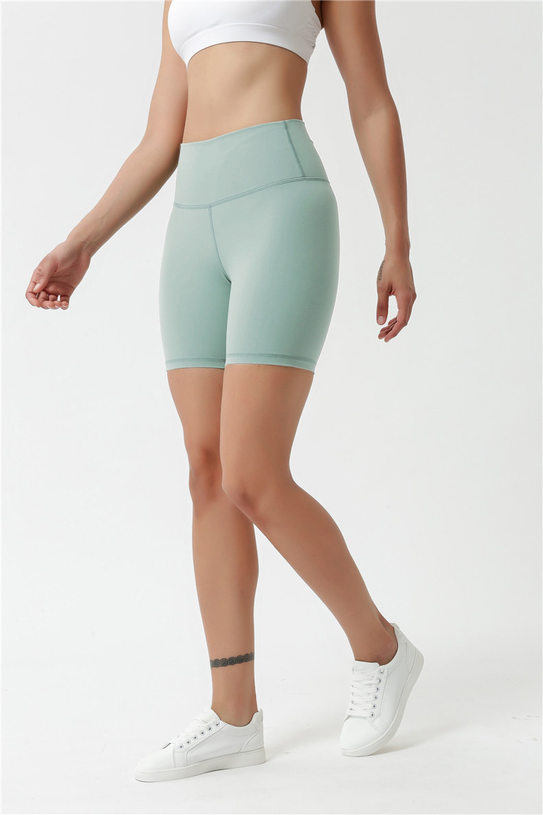 Picture of A generation of new sports yoga shorts women's double-sided sanding nude running shorts high waist hip shorts
