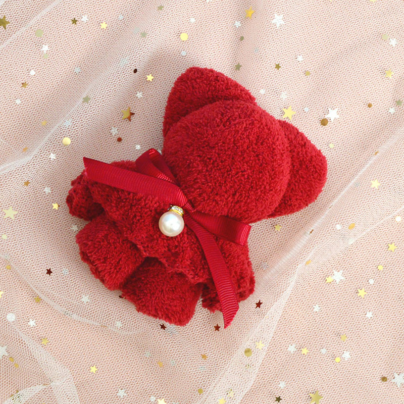 Picture of Bear Towel Souvenir Wedding Celebration Gift Shop Wedding Candy National Day Mid-Autumn Festival Gift Items Gift Box Coral Fleece Material