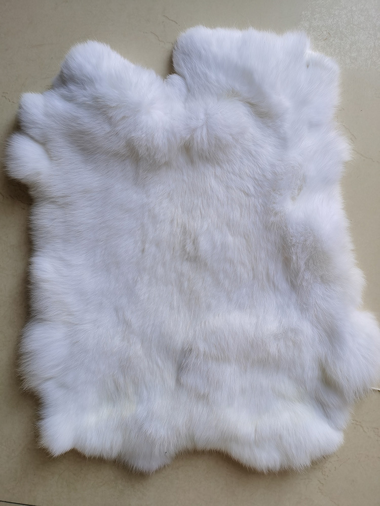 Picture of Extra Large Thick Old Rabbit Skin Rare Color Rabbit Skin Cushion Home Furnishings Decoration with Cooked Rabbit Skin Whole Piece