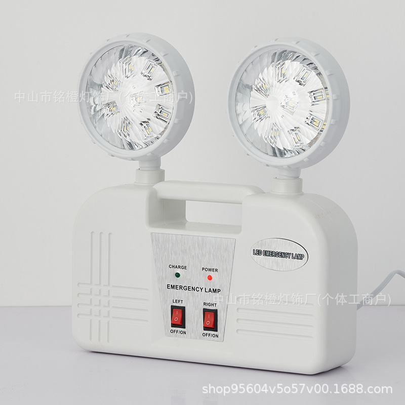 Picture of Cross-border high brightness double headlight CBCE certification export export power outage automatic emergency lighting for hotel engineering use