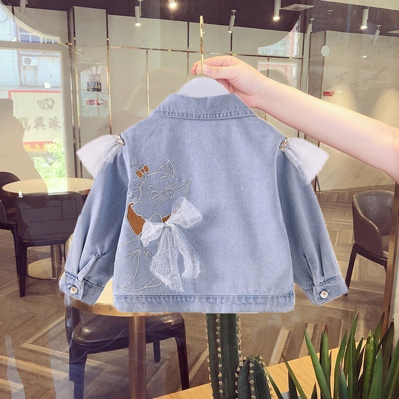 Picture of 2025 New Fashionable Toddler Spring Clothing for Girls, Children's Clothing, Girls' Denim Jacket, Spring and Autumn Style