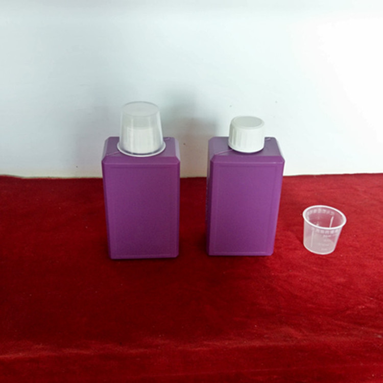 280ml purple black multi-color Square flat special-shaped plastic bottle manufacturers breeding sterilization water purification fishery medicine preparation packaging