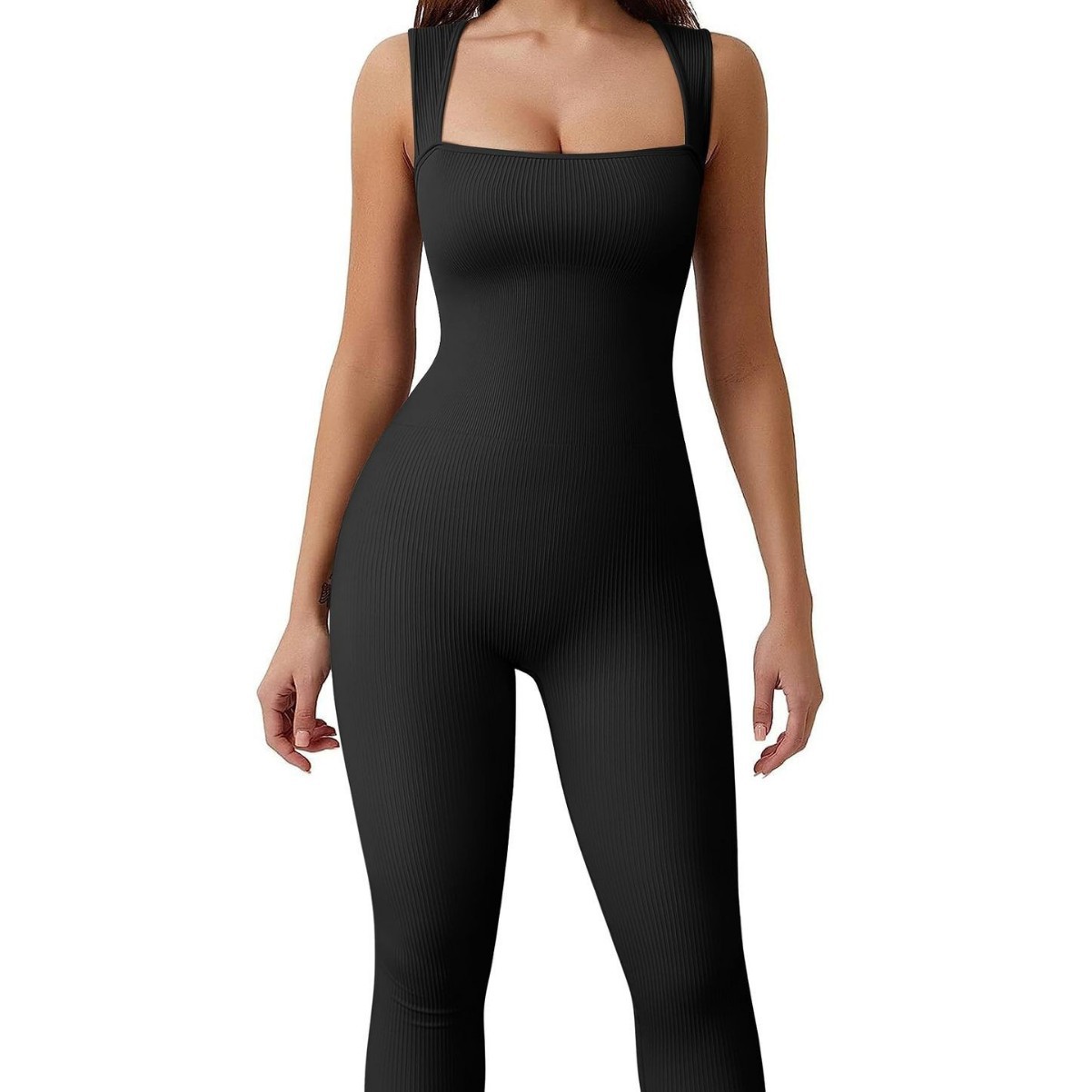 European and American New Seamless Solid Color One-piece Suit Women's Outdoor Fitness Sports Hip-lifting Abdominal One-piece Yoga Trousers