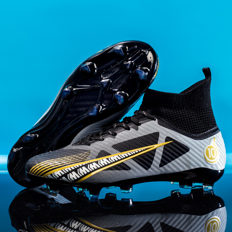 Picture of Football shoes men's high-top AG long nail TF broken nail sports competition training shoes non-slip Youth student football shoes