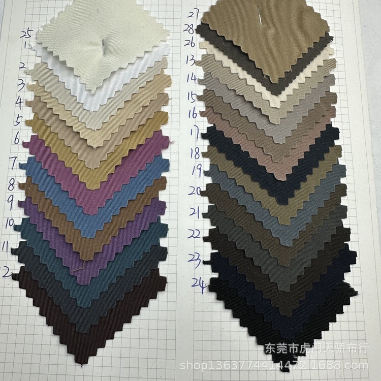 Woven polyester double twill woven fashion fabric composite silk double oblique drape good texture fine and tight