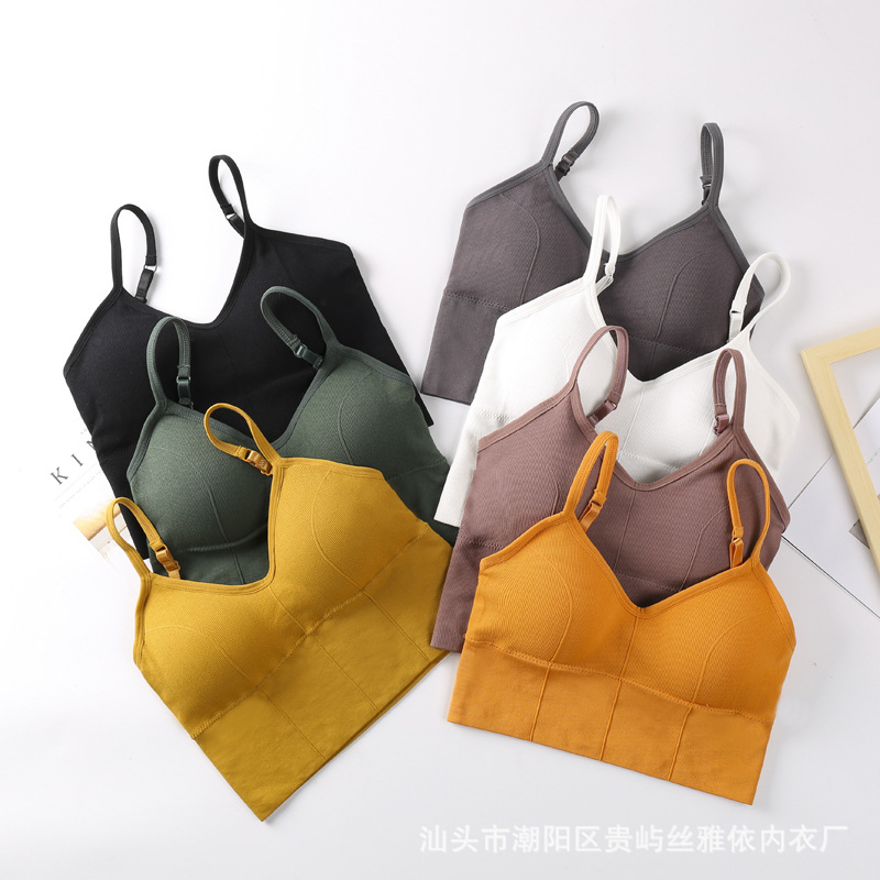 Picture of Kaka's Same Style Large U-Shaped Thread Beautiful Back Wrapped Chest Tube Top Seamless Wire-Free Bottoming Sports Vest Suspbottomer Intimates