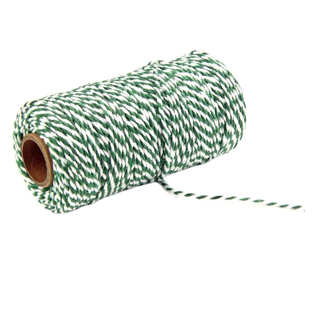 Christmas Double Color Three Color Double Strand Cotton Rope Gift Gift Box Hanging Card Packaging Ribbon Handmade DIY Baking